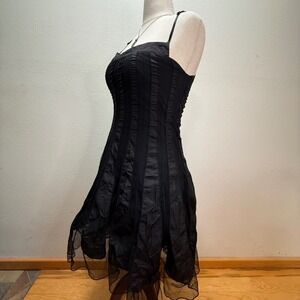 Ariella Y2K Fairy Grunge Dark Romantic Goth Corset Dress Women Medium-Runs Small